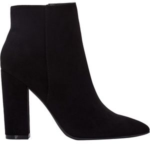 JustFab Rosamund Black Block Heeled Booties for Women - size 8.5 - NEW
